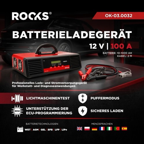 Batterieladegerät 100 - v,